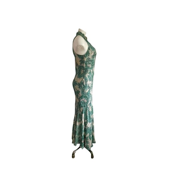 Diane von Furstenberg DVF Leeann Camellias Storm Maxi Dress - M - Picture 6 of 10